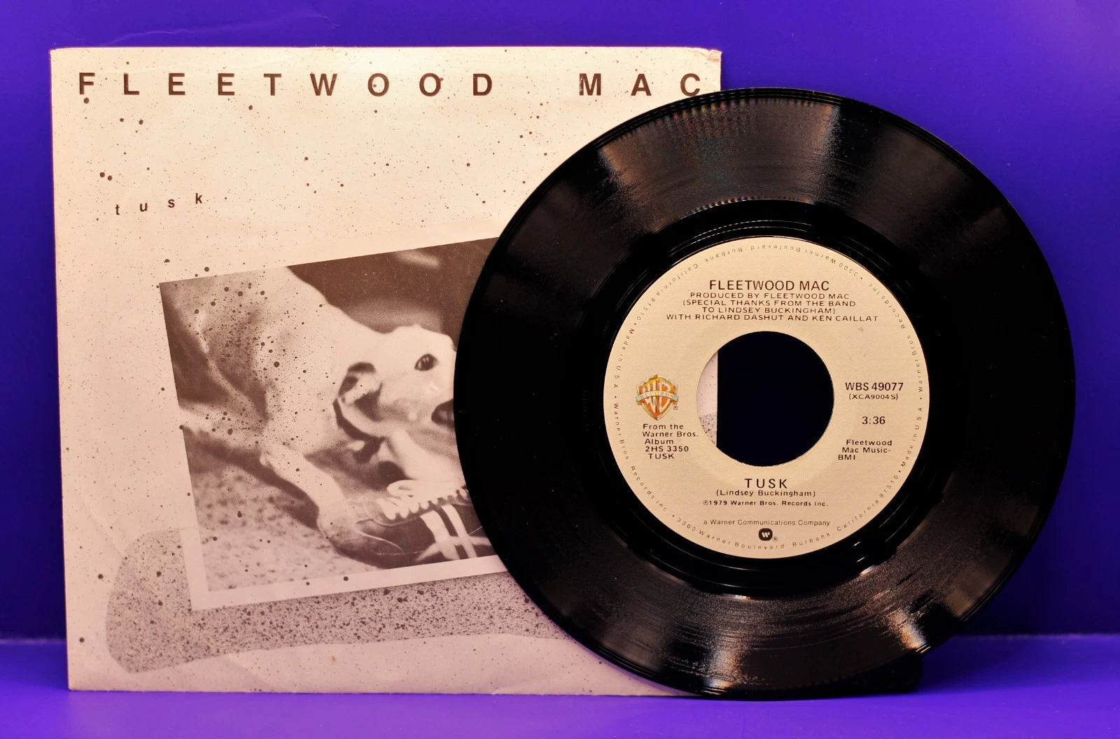 FLEETWOOD MAC Tusk 45 RPM w/PS WARNER BROTHERS 49077 NEAR MINT+