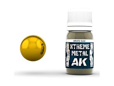 AK Interactive - GOLD XTREME METAL Enamel paint, 30ml, AK472