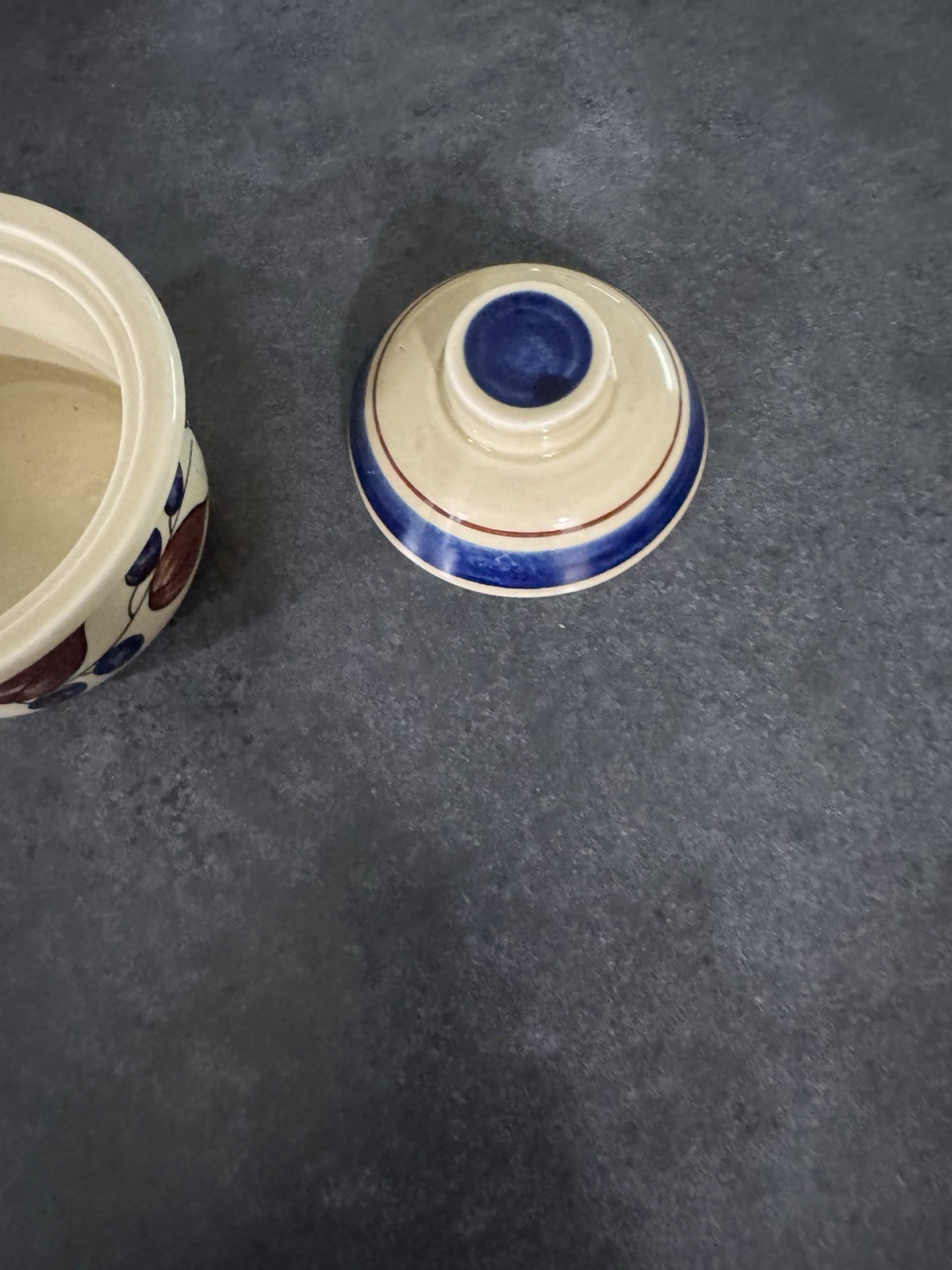 VTG Figgjo Flint Norway BEITO Sugar Bowl With Lid Made In Norway 1970's