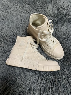 MADE IN ITALY SNEAKER BEIGE MIT PLATEAUSOHLE DICKE SOHLE GR 40 TREND