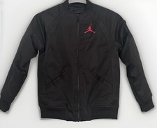 Nike Air Jordan Jumpman Bomber Jacket Youth Large Black Fully Lined Zip