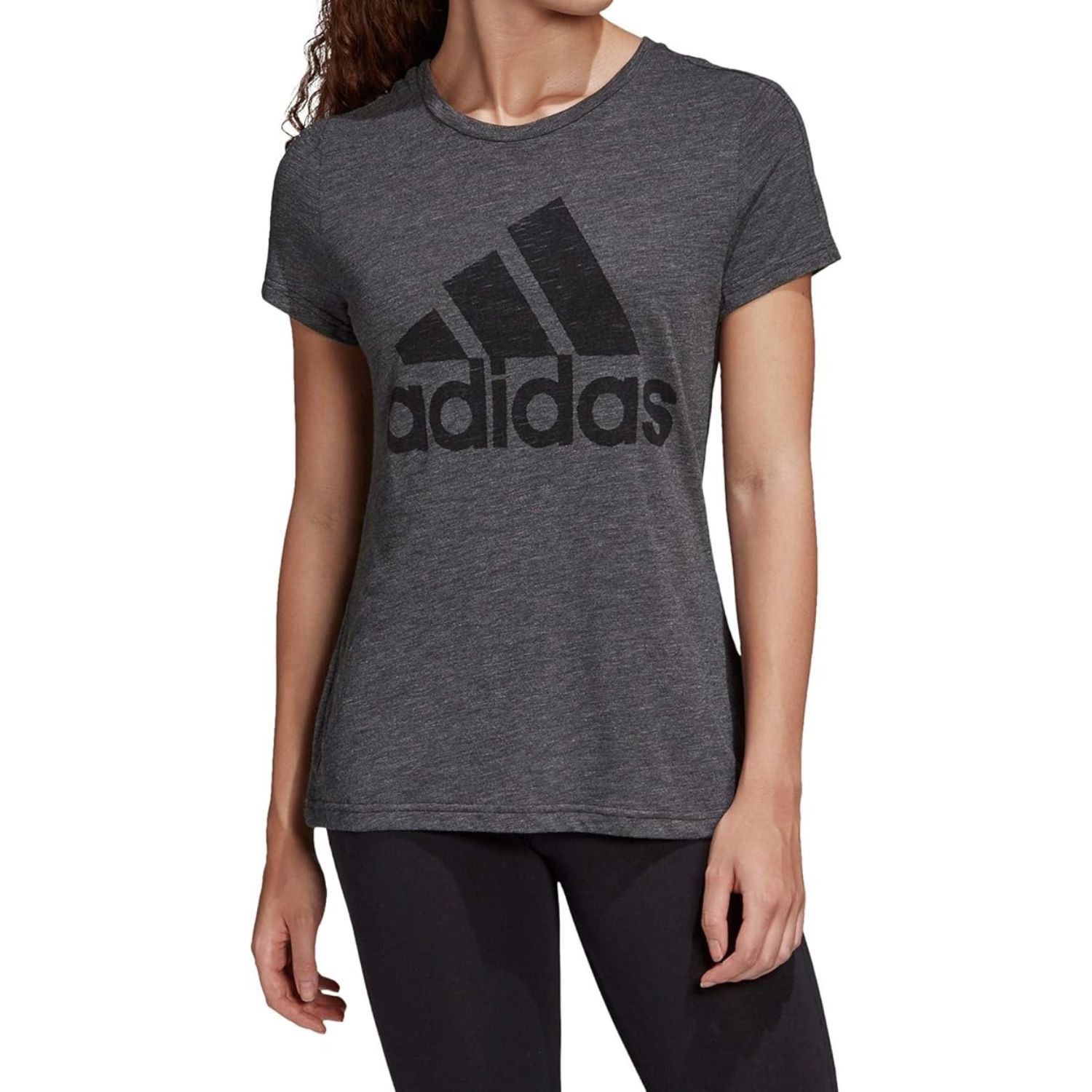 Футболка Adidas Winners Damen gerades klassisches mit kurzen Ärmeln XS