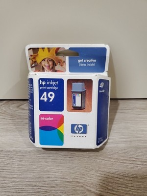Hp Inkjet 49 Tricolor Cartidge Stamped 2004 Sealed In orginal Packaging