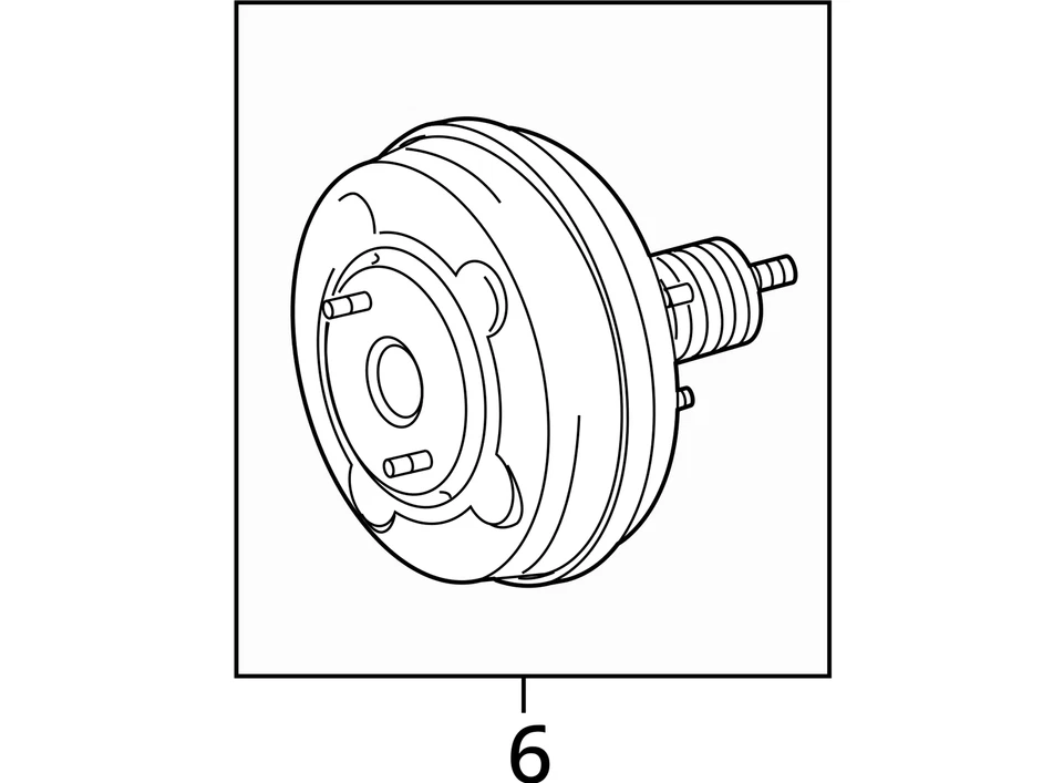Power Brake Booster Convertible Fits 06-15 LEXUS IS250 5123775 - Image 4 of 4