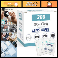 200 Count Pre-Moistened Lens Cleaning Wipes - Scratch-Free, Streak-Free for Glas