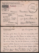 Germany WWII 1942 - POW Postcard Stalag VI B to Belgium - Censor EP11