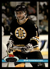 1991-92 Topps Stadium Club Bob Carpenter #161 Boston Bruins NHL Hockey Base Set
