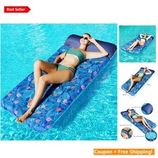 Extra Large Monstera Blue Pool Float 72 x 37 ...