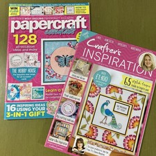 Lot of 2 Craft Magazines Papercraft Essentials and Crafter's Inspiration UK 2018