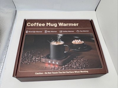 House Gem Mug Warmer - 36W Coffee for Desk with 5.86*5.86, Wood 