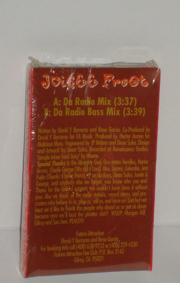 Future Attraction Juicee Froot Single Old School Hip Hop OOP Sample Juicy Mtume - Image 2 of 2