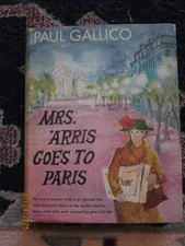 Mrs. 'Arris Goes to Paris by Paul Gallico - HC/DJ 1st Ed/1st Prt Doubleday 1958