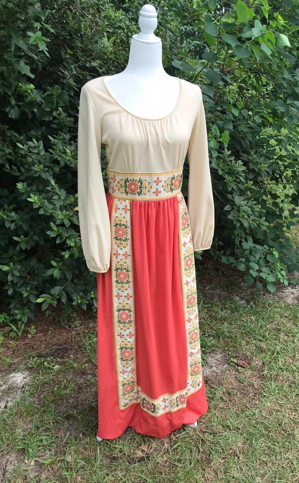 El vestido más increíble años 70 de Alison Ayers Maxi largo Foto 3 de 4