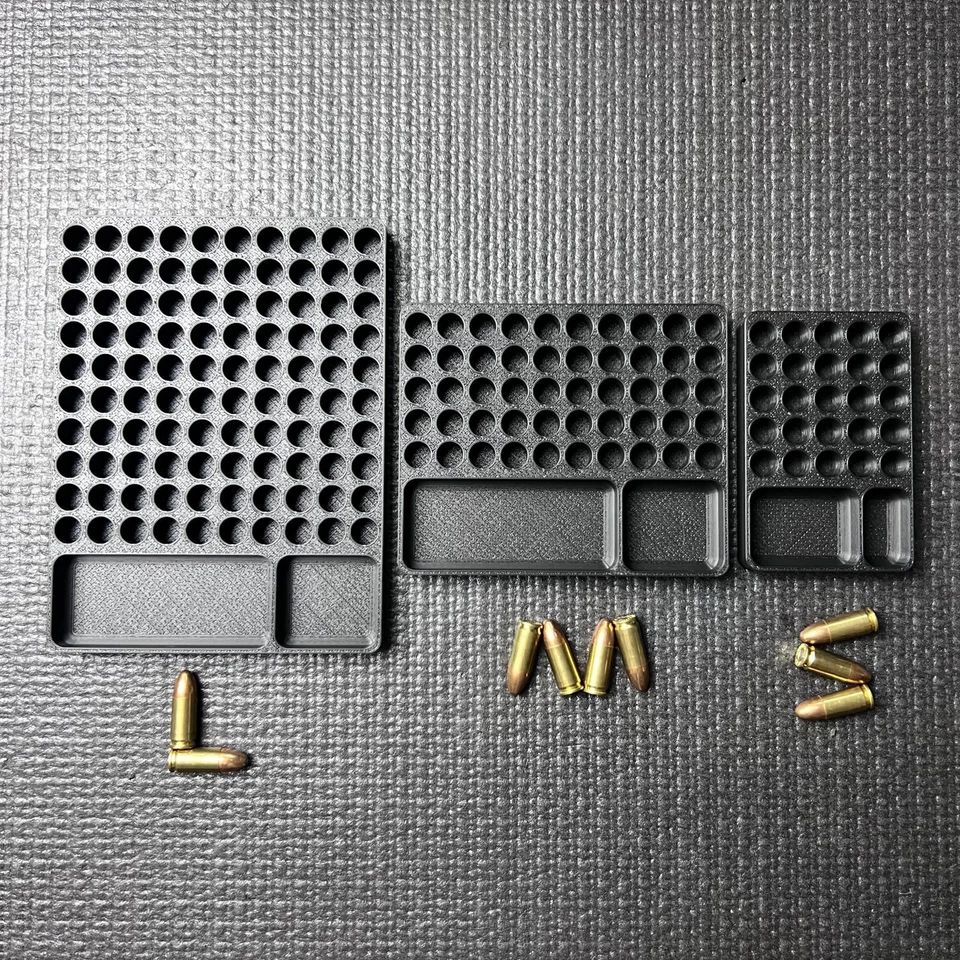 9mm Luger Ammo Reloading Tray Organizer Gunsmith Rifle Pistol Bullet Loading - Image 2 of 4
