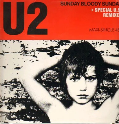 U2 Sunday Bloody Sunday Vinyl Single 12inch NEAR MINT Island Records (Germany