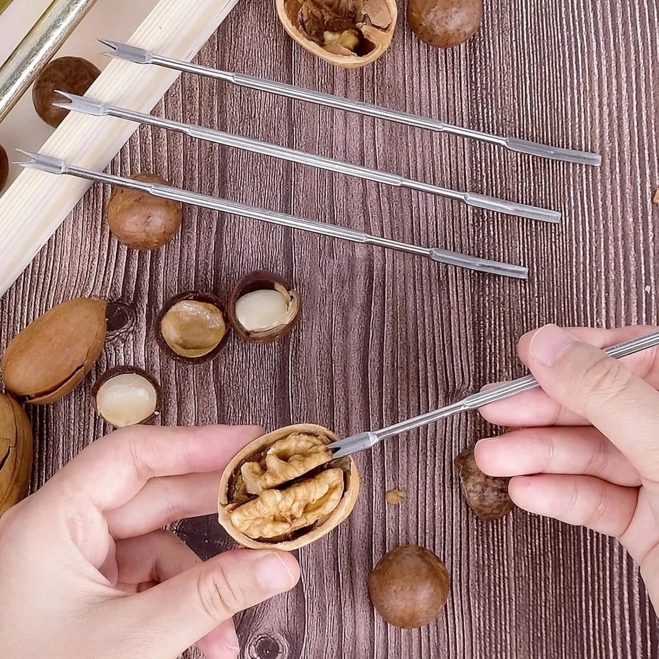 Durable Adjustable Nut Cracker with Rust-Resistant Finish & Picks - 9.84 in - Image 4 of 4