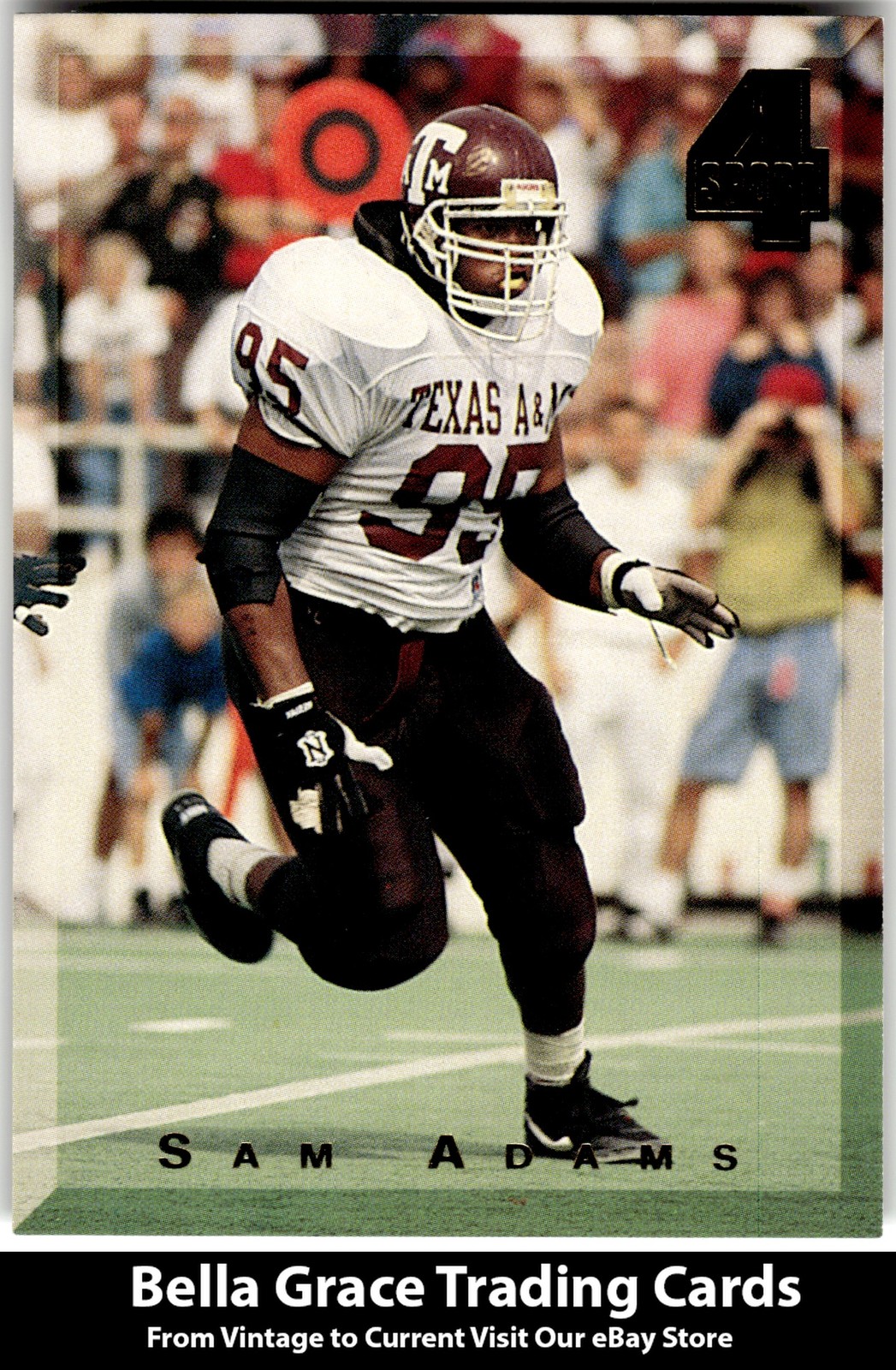 1994 Classic Four Sport Sam Adams #58 Texas A & M NFL Football