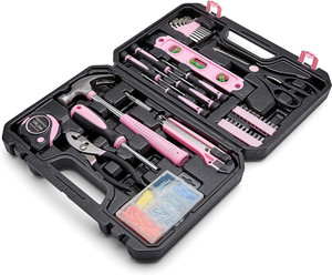 142-Piece Household Tool Kit for Home Repair, Hand Tools with Storage Case, 13.3