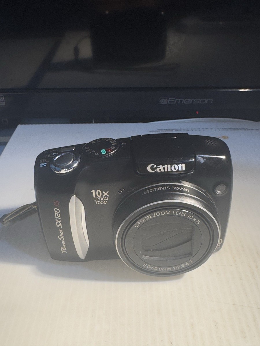 Canon PowerShot SX120 IS Digital Camera 10MP P&S Photo PC1431
