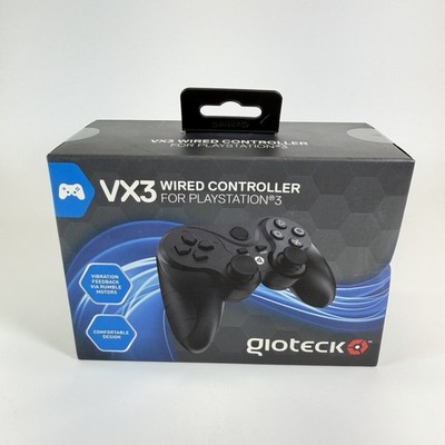 Gioteck VX3 PlayStation 3 PS3 Gaming Controller Black Wired