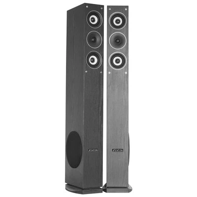 SKYTRONIC Fenton 100.323 6.5" Black HiFi Tower Speakers 500W Subwoofer Home Cinema