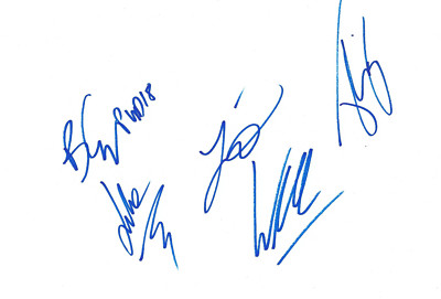 Parkway Drive Autogramme full signed A4 Karteikarte