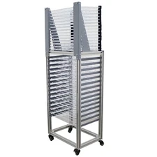 30-Layer Floor-to-floor Movable Push &Flip-open Drying Rack Flat Top Drying Rack