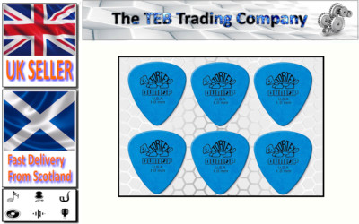 Dunlop Tortex Standard Gitarren-Plektrum-Plektrum - blau 1,00 mm - 6er-Pack
