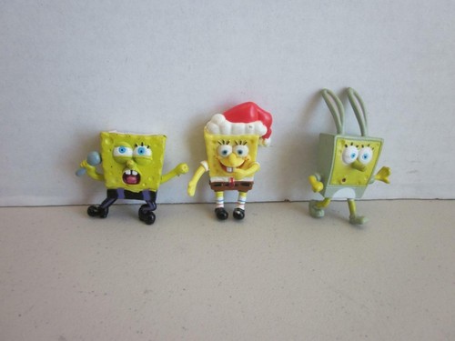 3 Mini Spongebob Squarepants Figures | eBay