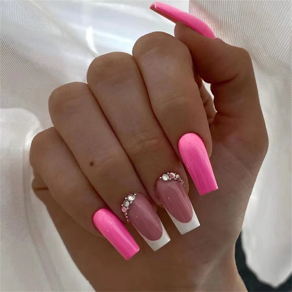 25 Stunning Diamond Nail Designs And Ideas - 2023 | Fabbon