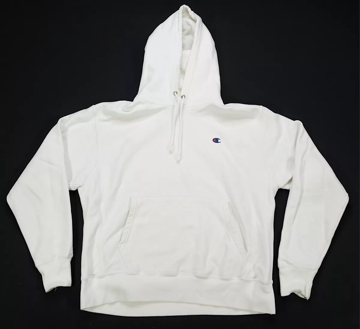 Rare Vintage CHAMPION Crest Logo Reverse Weave Hoodie Sweatshirt
