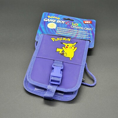 Nintendo Pokemon Pikachu Game Boy Color Konsole Tasche Carrying Case Lila Neu
