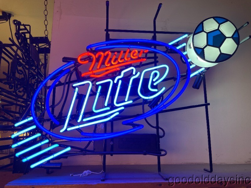 Miller Lite Chicago Soccer Neon Sign Beer Bar Light | eBay