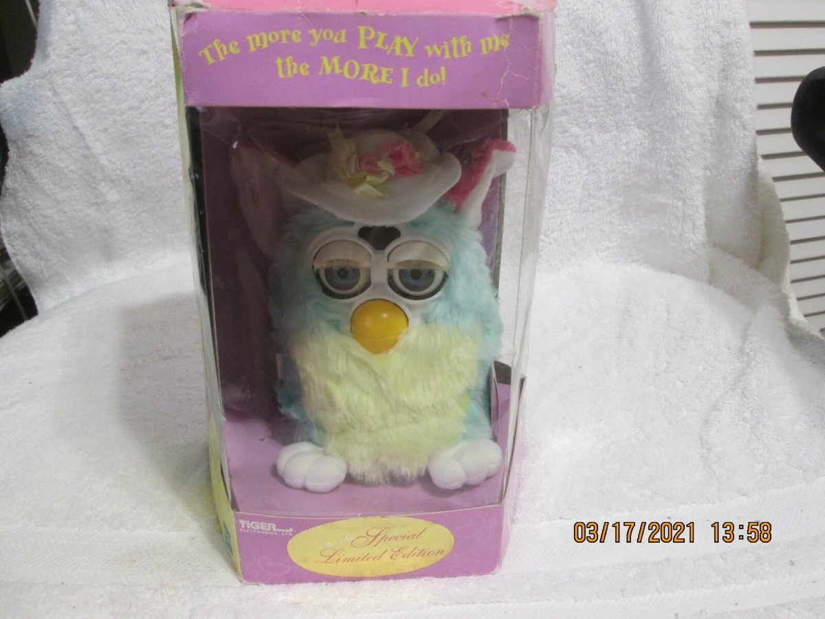 Easter Spring Furby Box Is Worn - Works Great Year 2000 #13,715 of