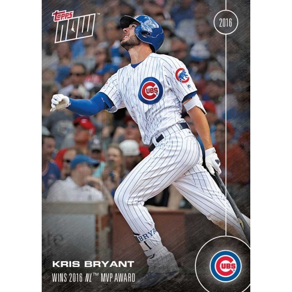 2016 TOPPS NOW #OS-32 KRIS BRYANT WINS THE NATIONAL LEAGUE MVP