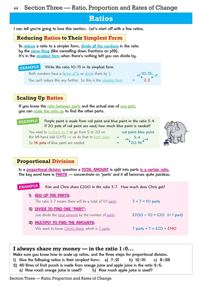 KS3 Maths Study Guide Foundation Level with Answer Key Stage 3 CGP 2025 X - Image 4 of 4