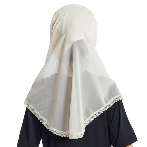 Kids Girls Muslim Chiffon Headscarf Turban Head Wrap Shawl Instant Scarves 2-6Y - Picture 7 of 68