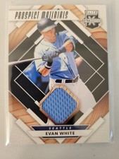 Evan White Prospect Materials 2020 Panini Elite Extra Edition Baseball