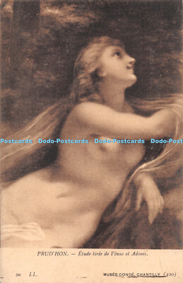 R287658 Prud Hon Etude tiree de Venus et Adonis 20 LL Musee Conde 420 Chantilly