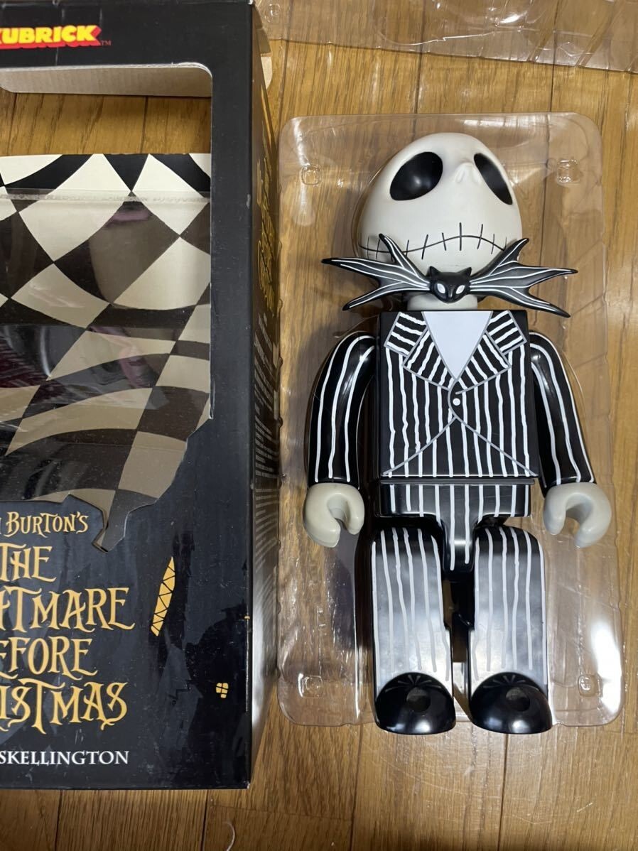 MEDICOM TOY - Bearbrick Jack Skellington 100％ &amp; 400％ Disney's The Nightmare Before Christmas: Jack Skellington