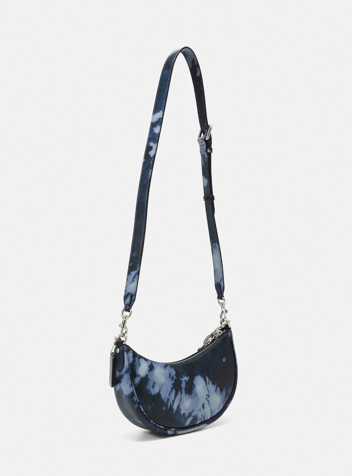 Borsa a tracolla Coach Mira con stampa tie dye argento marina di mezzanotte (origine $450)