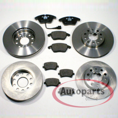Bremsscheiben 288 mm + 272 mm Bremsbeläge vorne hinten für VW Scirocco