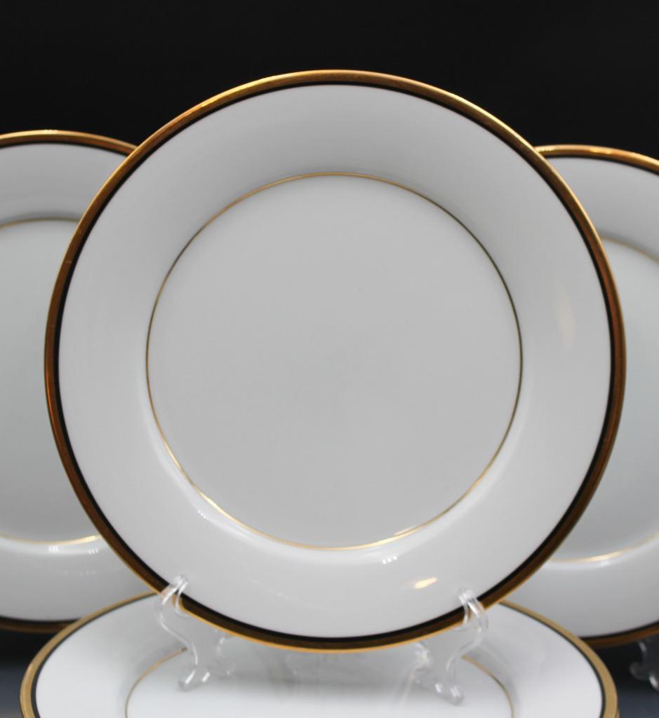 Vintage 1970s Noritake Elysee 6914 Pattern Set of 8 Dinner Plates