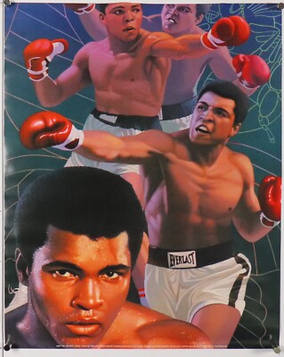 Muhammad Ali 'The Greatest' by Yuan Lee rare poster 16