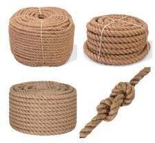 Juteseil Tau Seil Hanfseil Naturhanf Hanf Handlauf 4mm bis 60mm Tauseil Leine