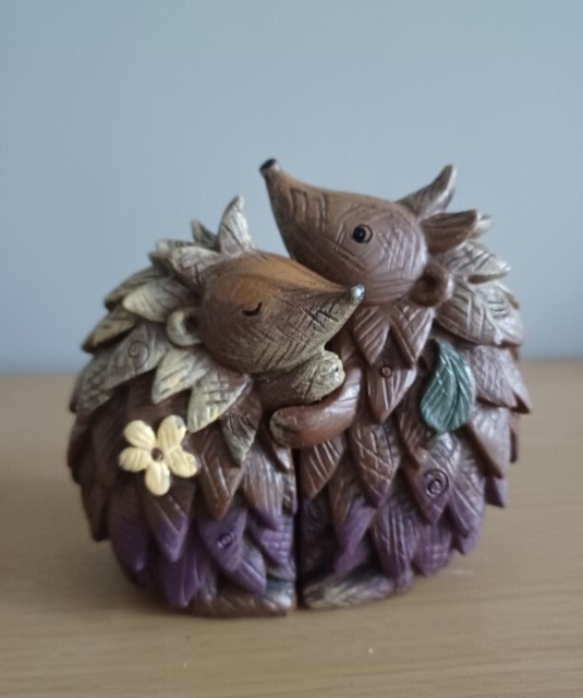Something Different Cute Pair of Hedgehogs Ethically Sourced Resin