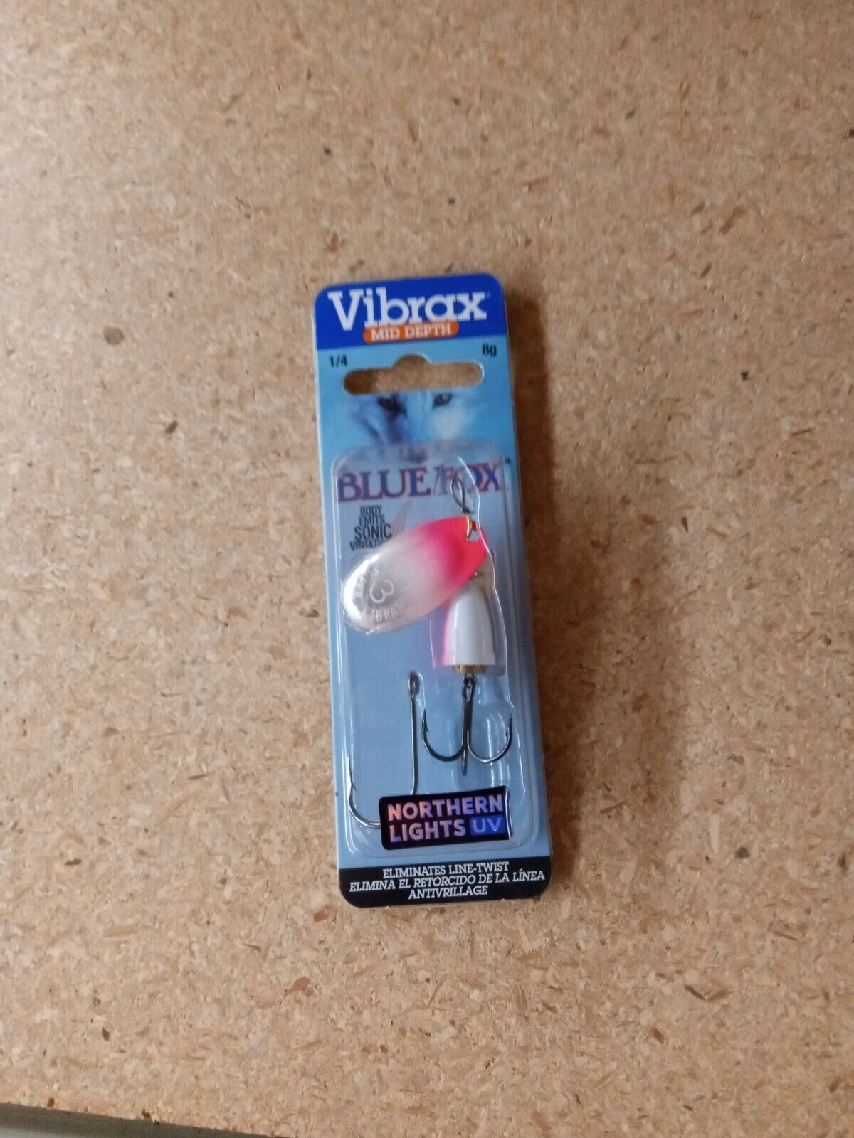 Blue Fox Classic Vibrax 3 - Pink Pearl UV - Size 3 Blade 1/4 oz