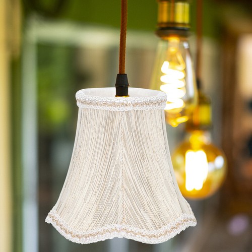 5 Pack Wavy Fabric Lampshade Pleated Linen Lampshades for Table Replacement - Picture 3 of 12
