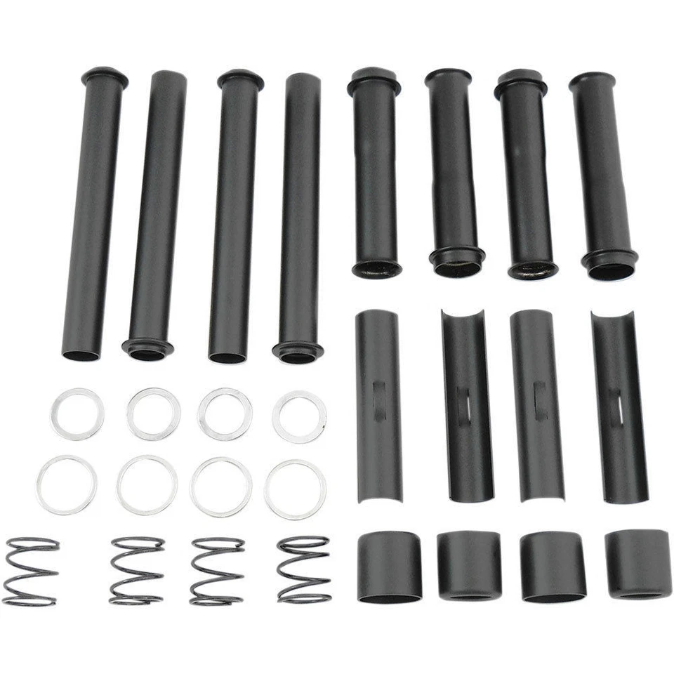 Drag Specialties Satin Pushrod Tube Kit for 1984-1999 Harley Evolution Black - Image 2 of 2