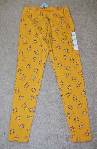 Cat & Jack Girls' Yellow Cotton Blend Full Length Leggings - Size 14-16